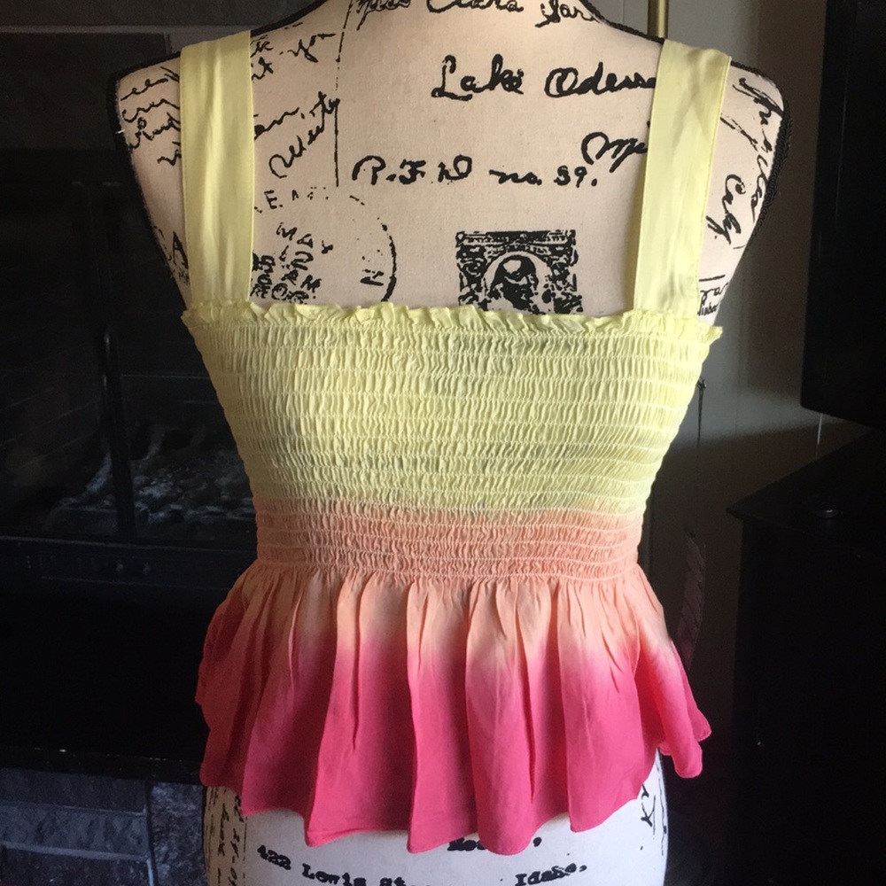 Ombré tank blouse NWT